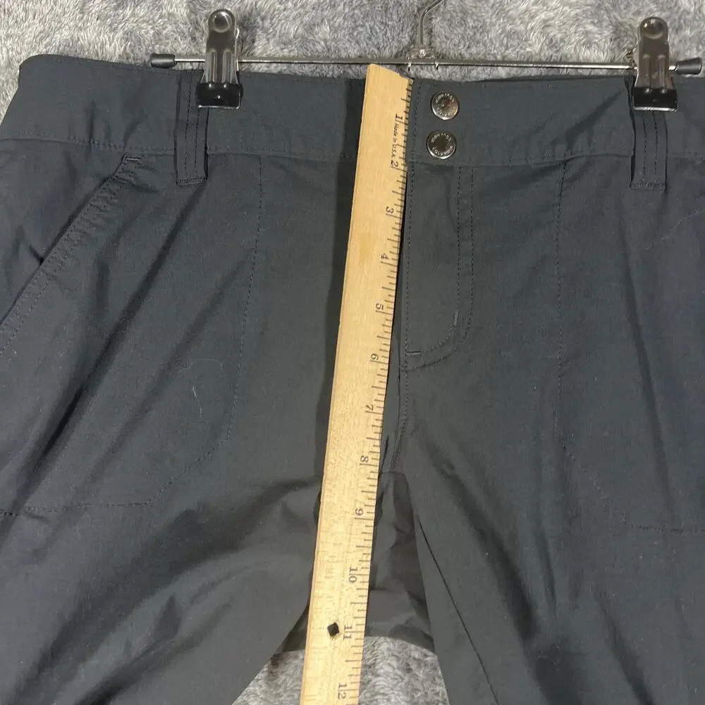 Columbia Shorts Womens 12 Black Bermuda Softshell 33 Waist 9 Inseam Pockets